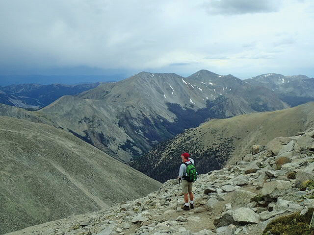 A view from the top of the Rockies